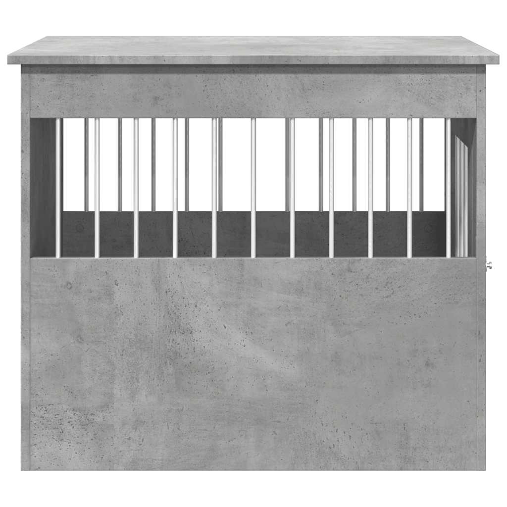 vidaXL Dog Crate Furniture Concrete Grey 55x80x68 cm Engineered Wood