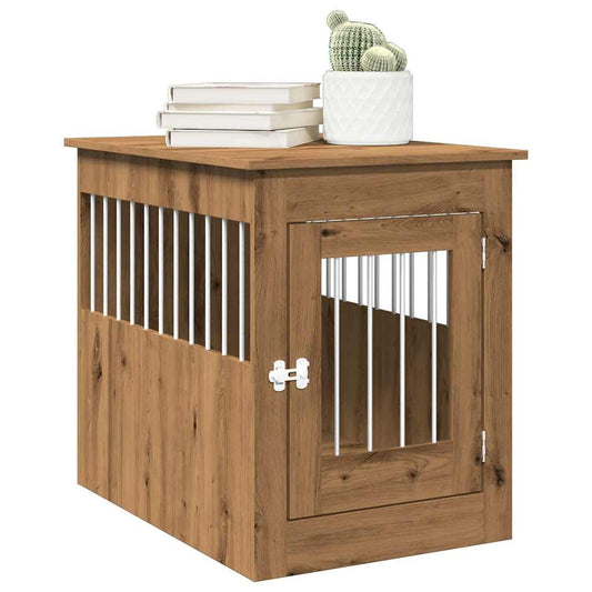 vidaXL Dog Crate Furniture Artisan Oak 55x80x68 cm Engineered Wood