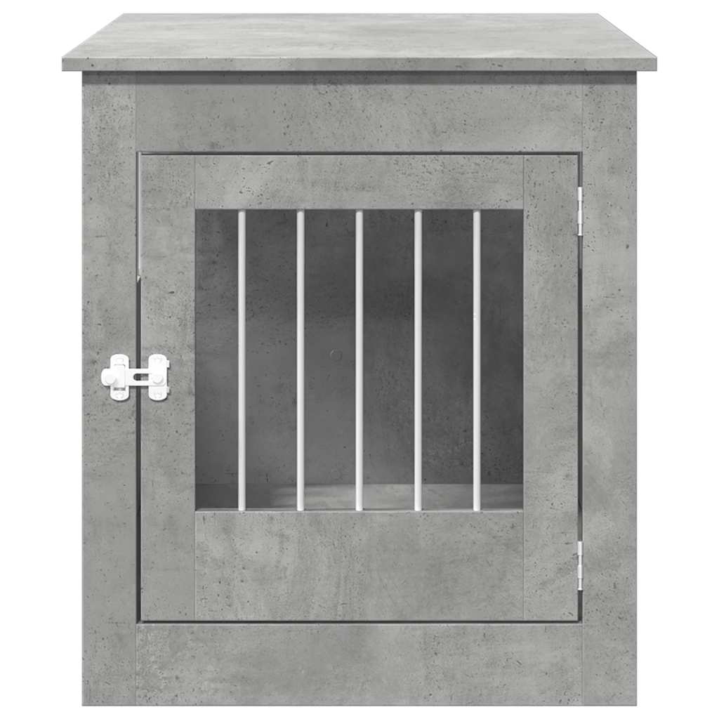 vidaXL Dog Crate Furniture Concrete Grey 64.5x80x71 cm Engineered Wood