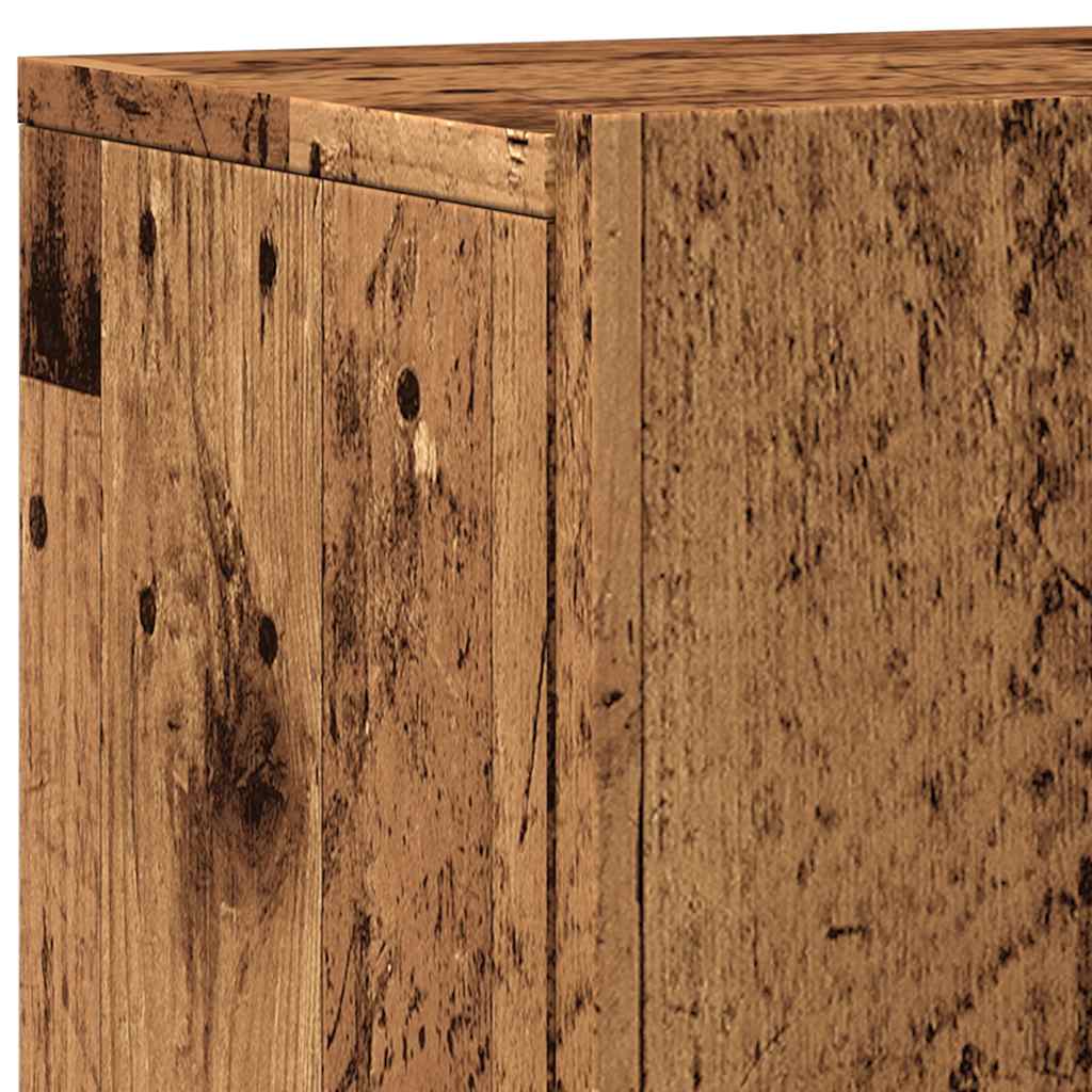 2 Piece Wall-mounted TV Cabinet Set Old Wood 60x30x41 cm
