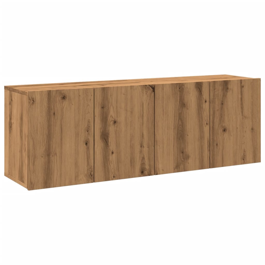 vidaXL TV Cabinets Wall-mounted 2 pcs Artisian Oak 60x30x41 cm