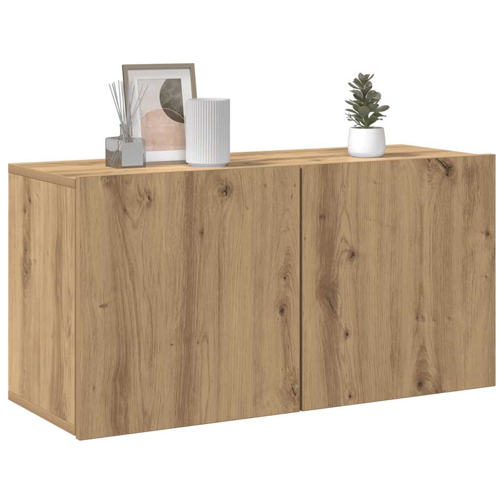 TV Cabinet Wall-mounted Artisian Oak 80x30x41 cm