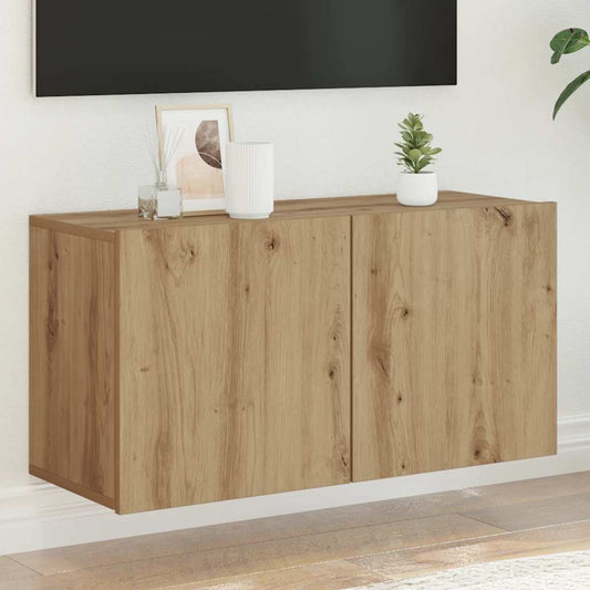 TV Cabinet Wall-mounted Artisian Oak 80x30x41 cm