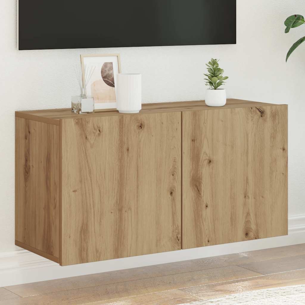 TV Cabinet Wall-mounted Artisian Oak 80x30x41 cm