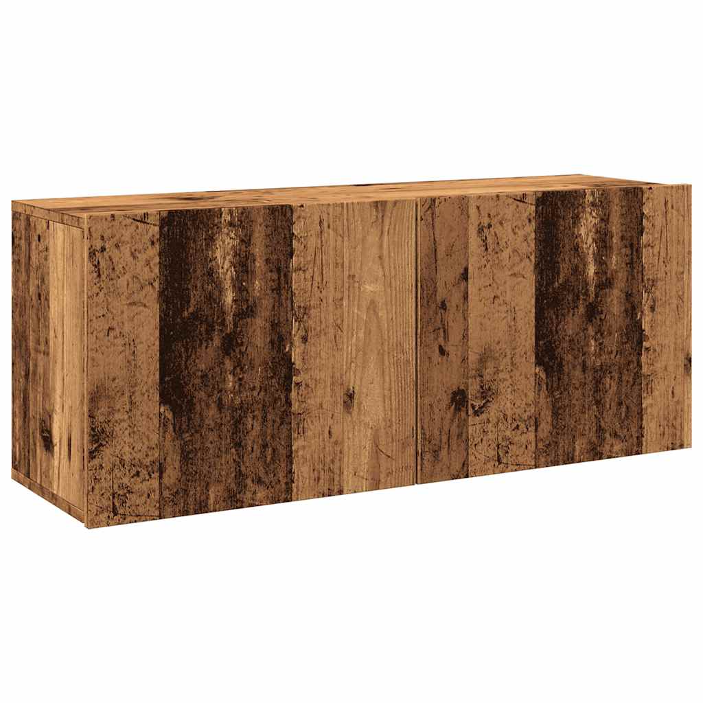 TV Cabinet Wall-mounted Old Wood 100x30x41 cm