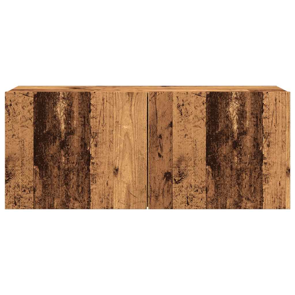 TV Cabinet Wall-mounted Old Wood 100x30x41 cm