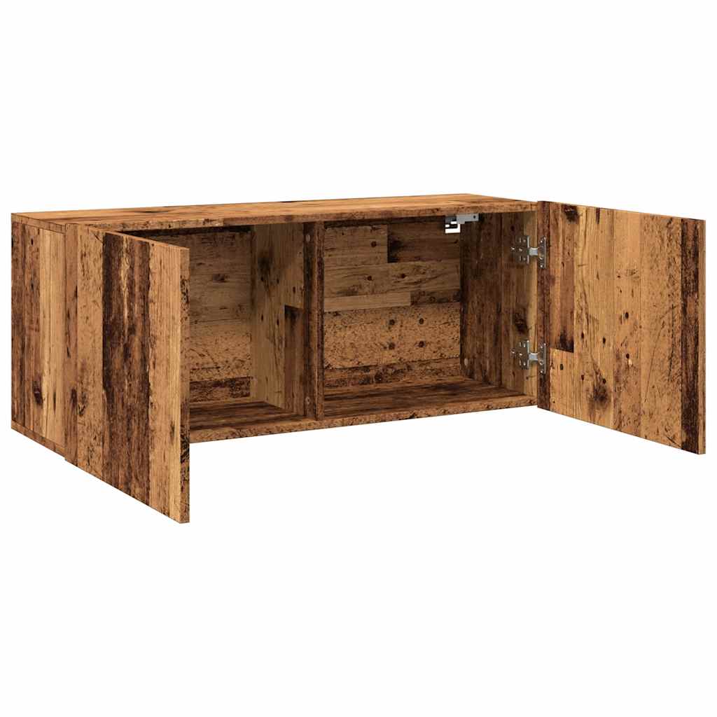 TV Cabinet Wall-mounted Old Wood 100x30x41 cm