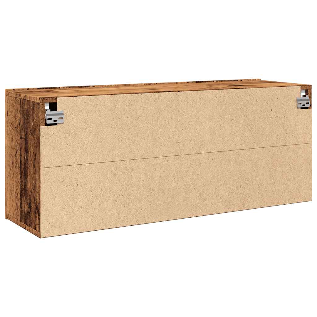 TV Cabinet Wall-mounted Old Wood 100x30x41 cm