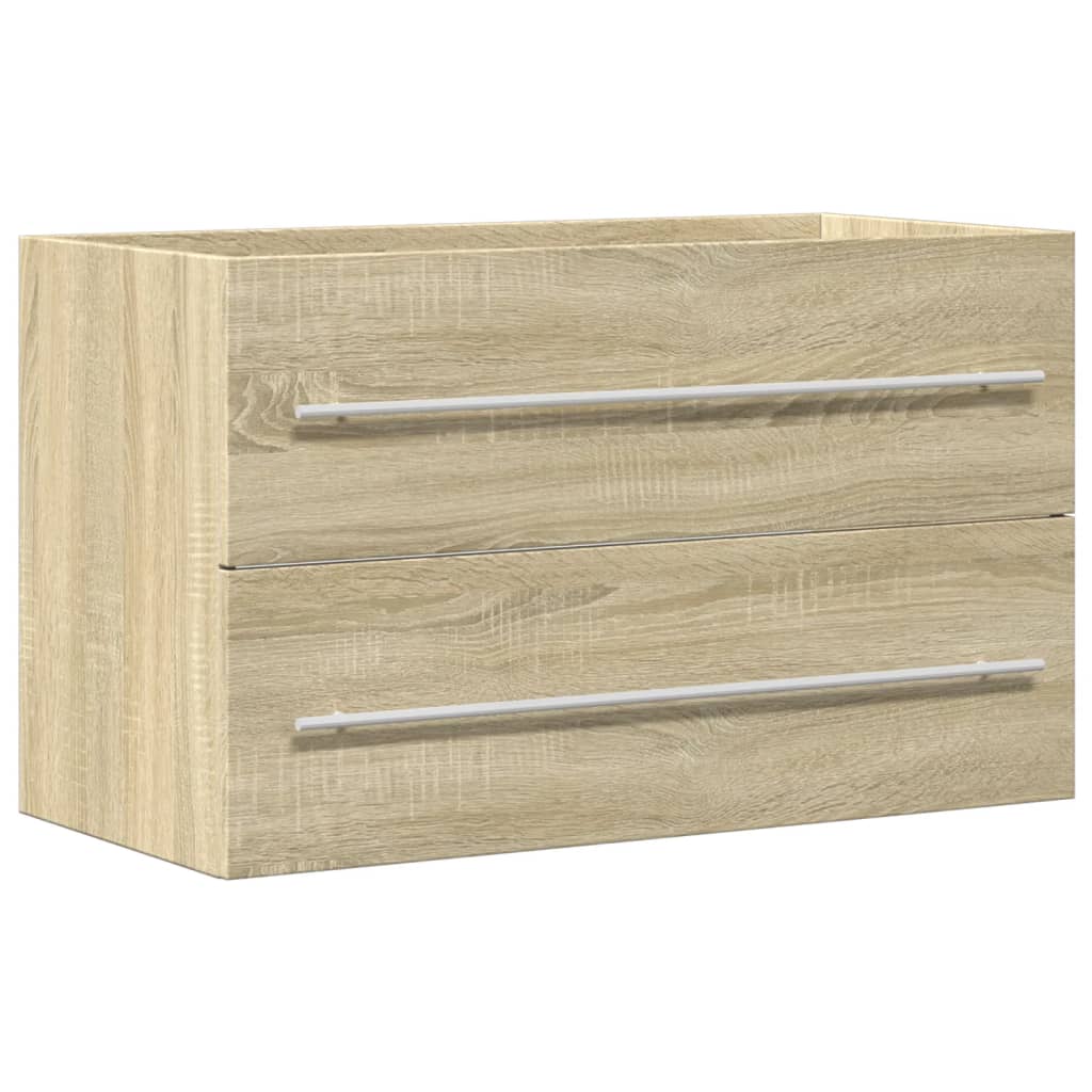 Sink Cabinet Old Wood 80x38,5x48 cm Engineered Wood