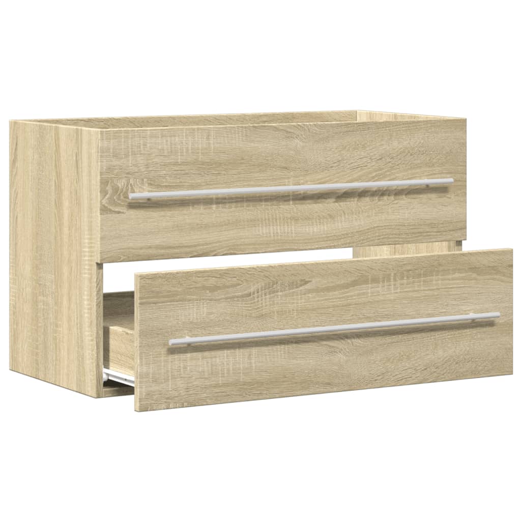 Sink Cabinet Old Wood 80x38,5x48 cm Engineered Wood