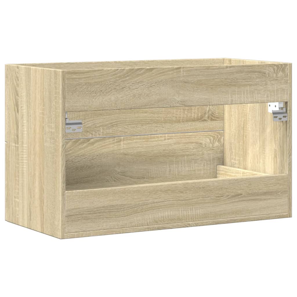 Sink Cabinet Old Wood 80x38,5x48 cm Engineered Wood