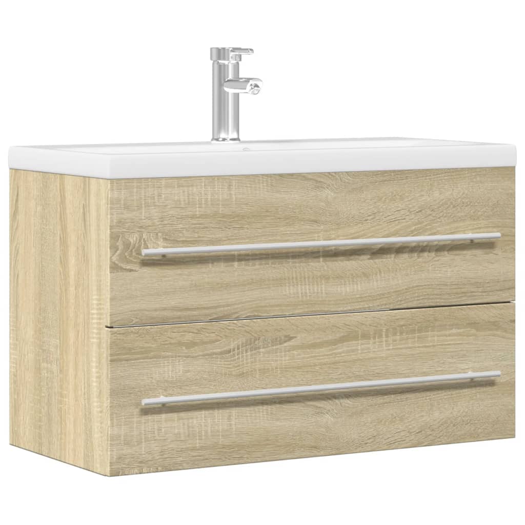 Sink Cabinet Old Wood 80x38,5x48 cm Engineered Wood