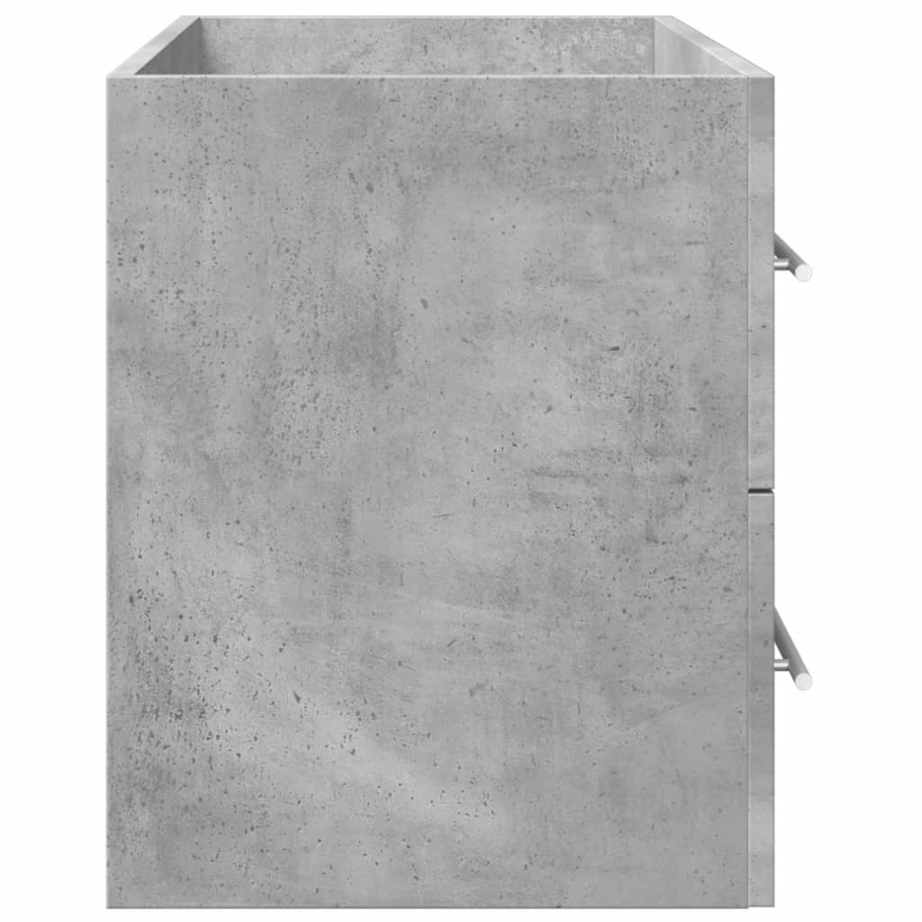 Sink Cabinet Concrete Grey 80x38,5x48 cm Engineered Wood