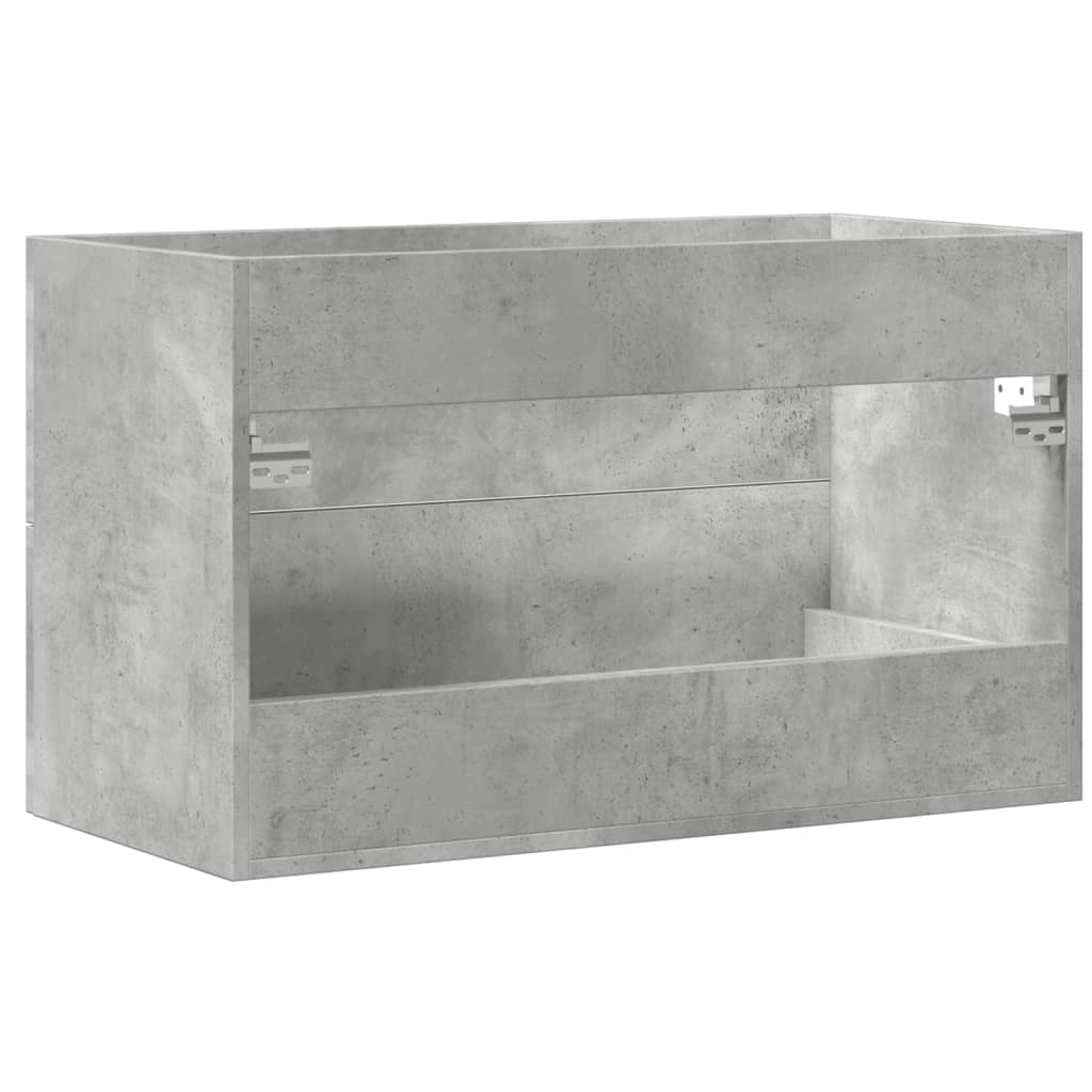 Sink Cabinet Concrete Grey 80x38,5x48 cm Engineered Wood
