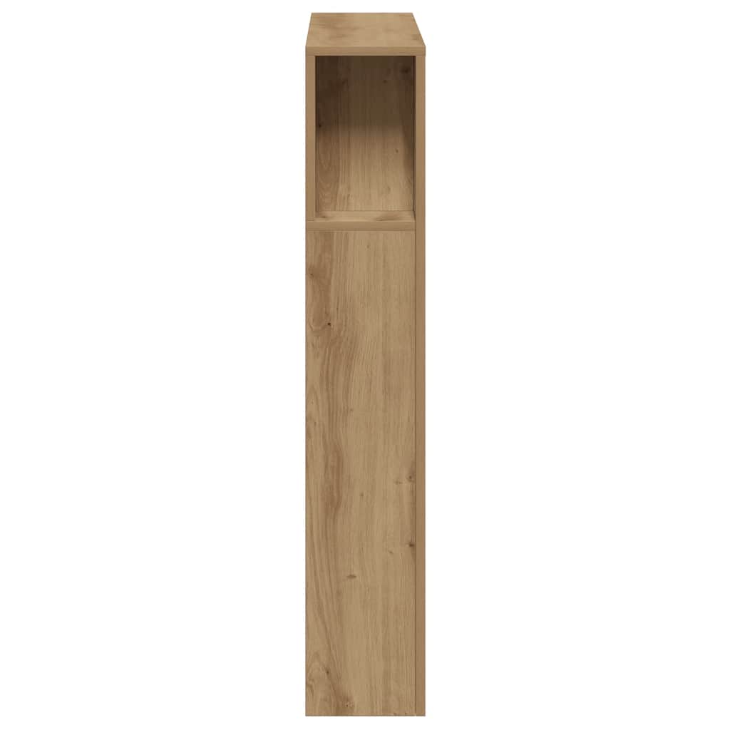 LED Headboard Artisan Oak 100x18.5x103.5 cm Engineered Wood