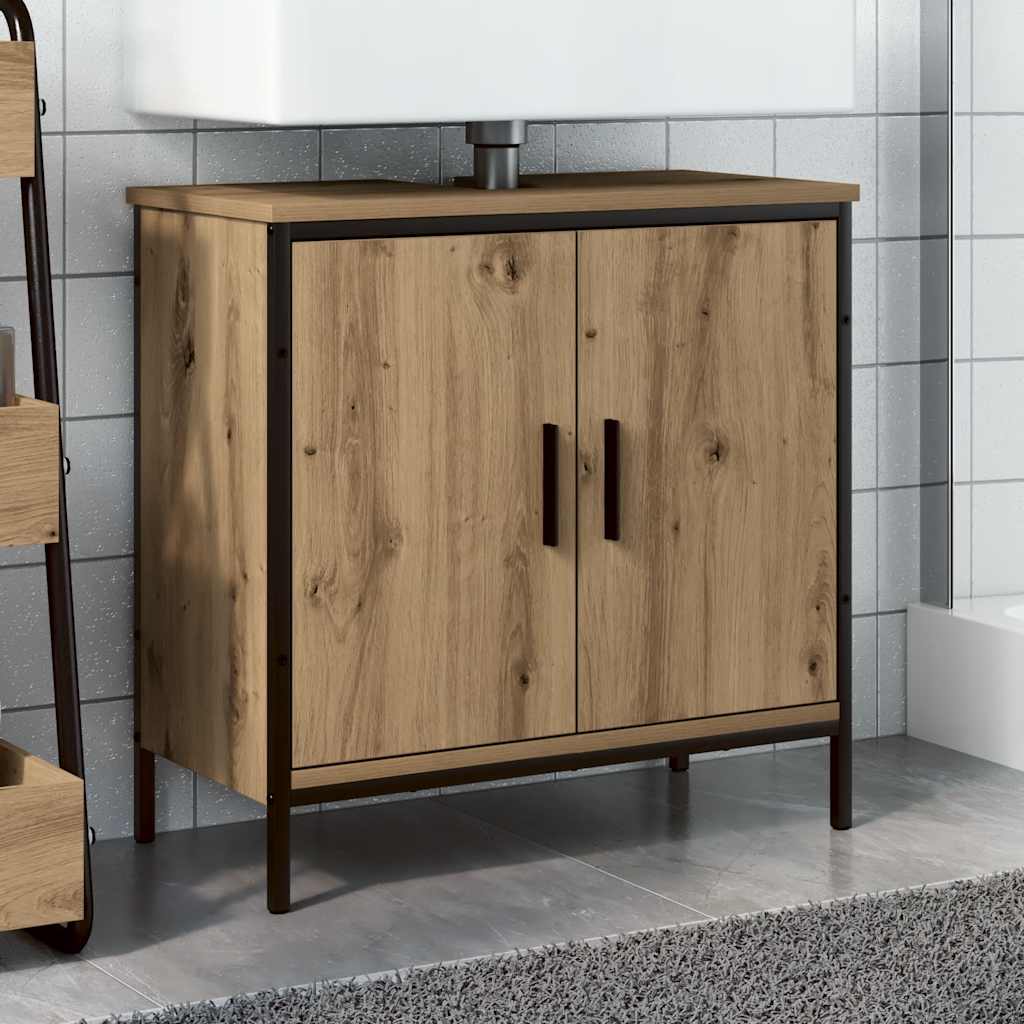 Sink Cabinet Artisan Oak 60x30x60 cm Engineered Wood