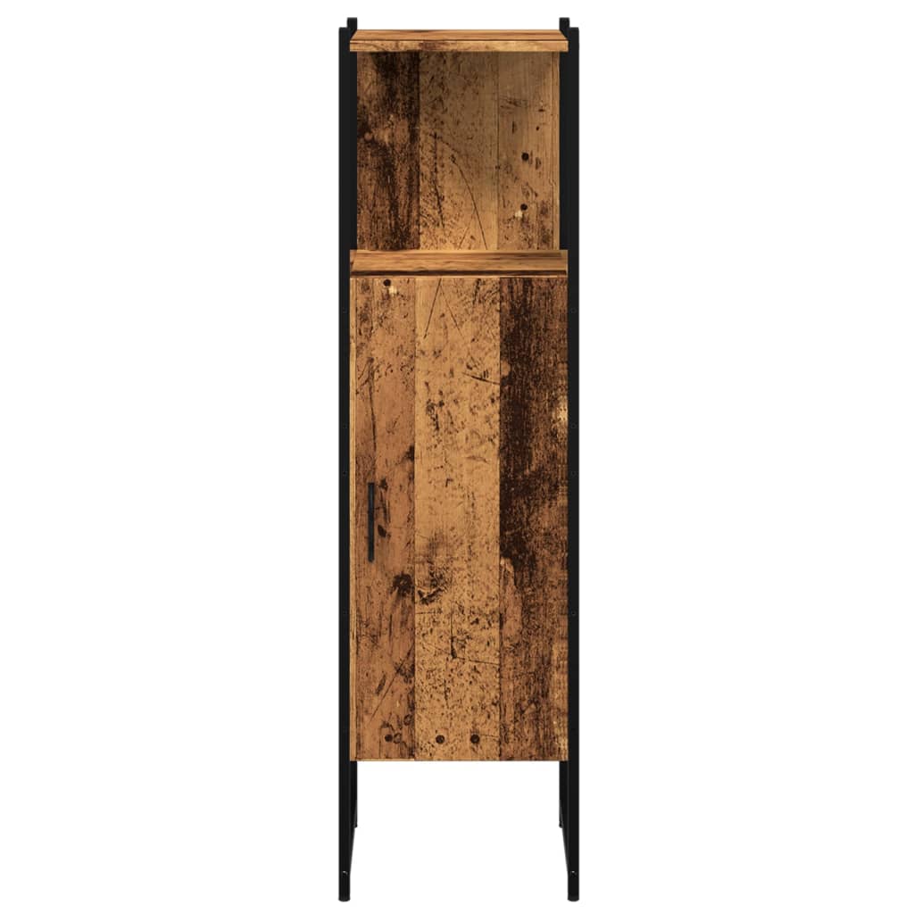 Bathroom Cabinet Old Wood 33x33x120,5 cm Engineered Wood