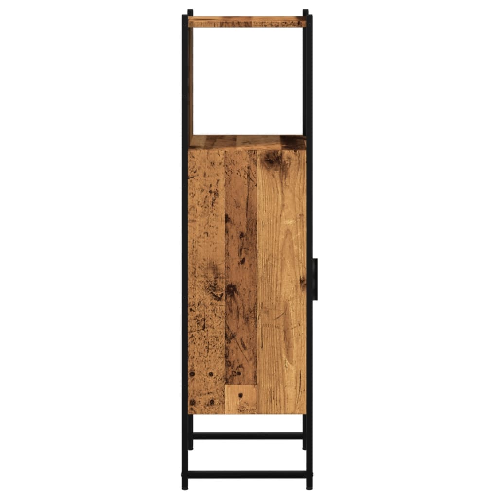 Bathroom Cabinet Old Wood 33x33x120,5 cm Engineered Wood