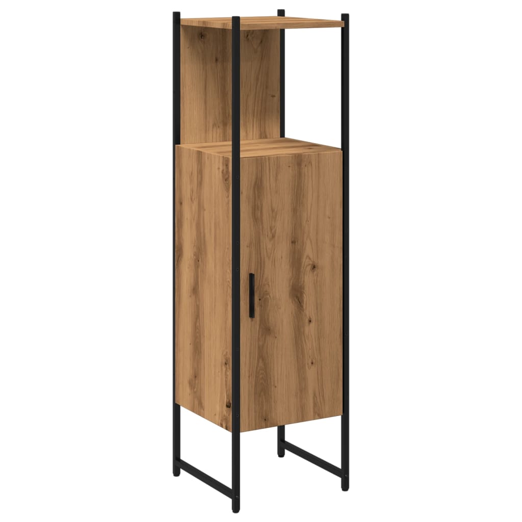 vidaXL Bathroom Cabinet Artisan Oak 33x33x120.5 cm Engineered Wood