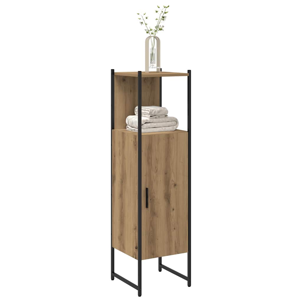 Bathroom Cabinet Artisan Oak 33x33x120,5 cm Engineered Wood