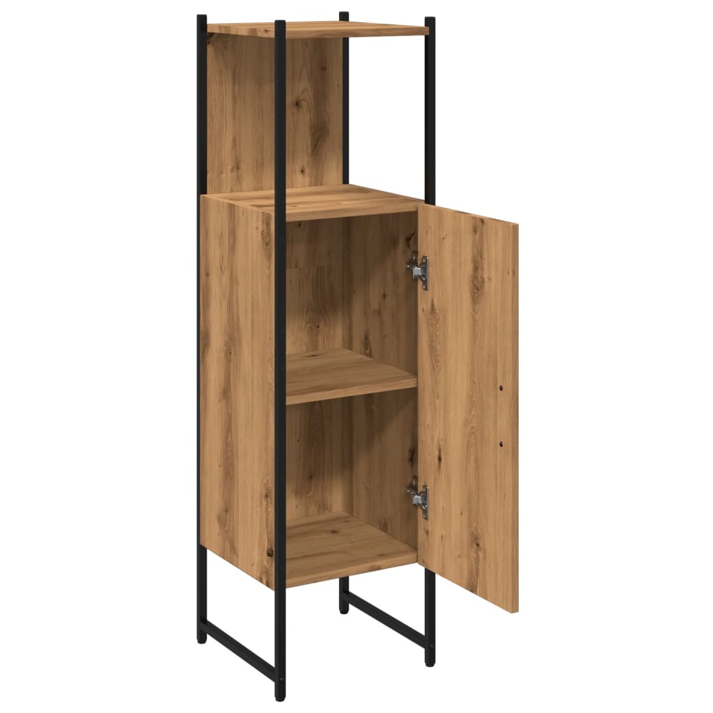 vidaXL Bathroom Cabinet Artisan Oak 33x33x120.5 cm Engineered Wood