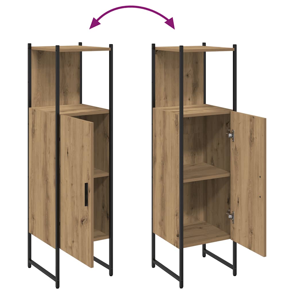 Bathroom Cabinet Artisan Oak 33x33x120,5 cm Engineered Wood