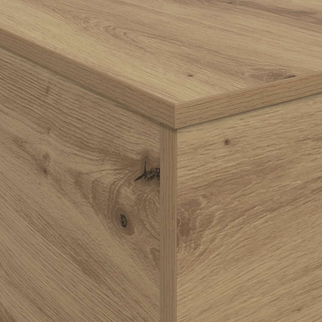 Coffee Table with LED Lights Artisan Oak 90x50x40 cm