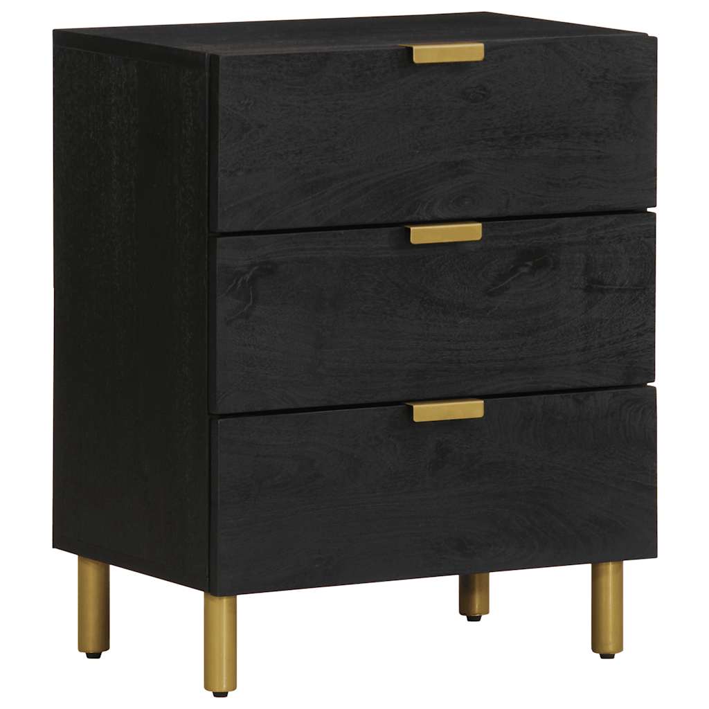 Bedside Cabinet Black 50x33x62 cm Engineered Wood