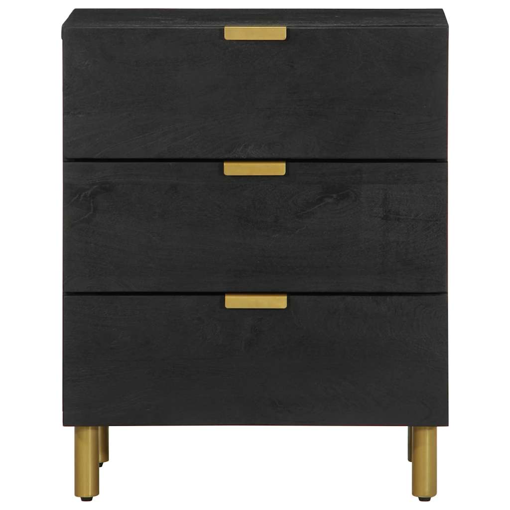 Bedside Cabinet Black 50x33x62 cm Engineered Wood