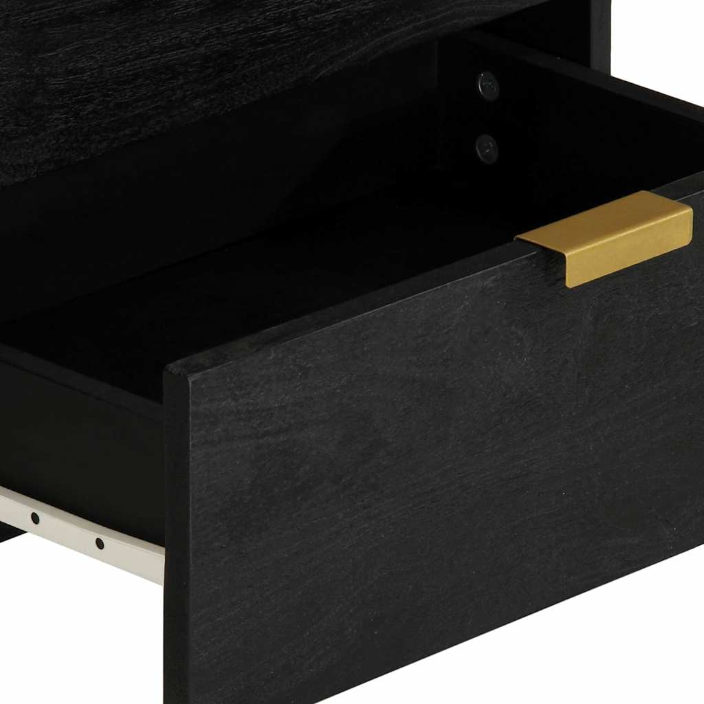 Bedside Cabinet Black 50x33x62 cm Engineered Wood