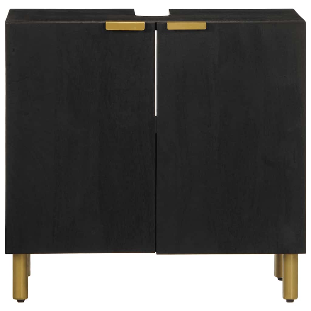 Bathroom Sink Cabinet Black 62x33x58 cm Engineered Wood