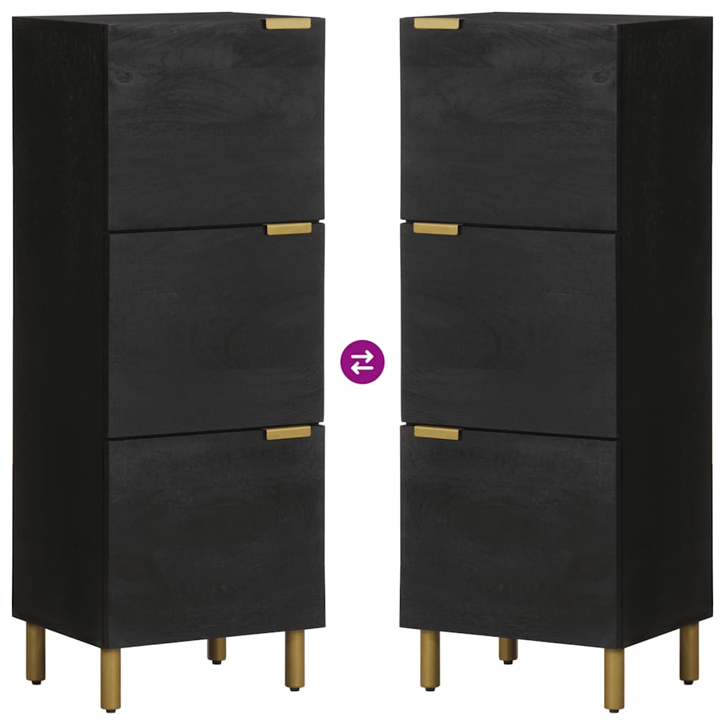 Highboard Black 40x33x110 cm Engineered Wood
