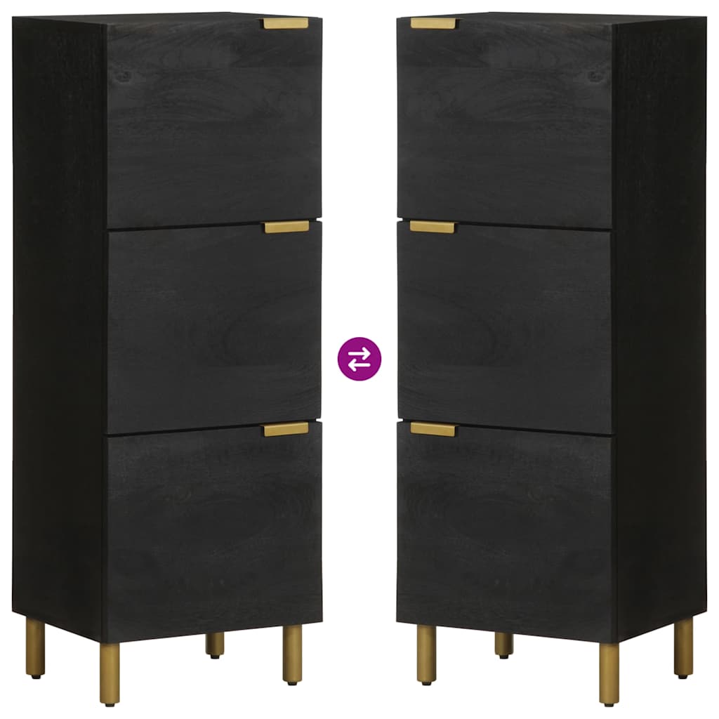 Highboard Black 40x33x110 cm Engineered Wood