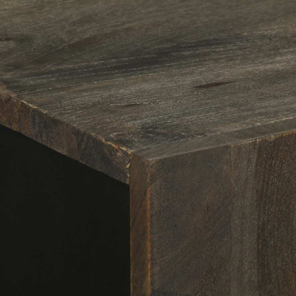 Sideboard Black 60x33x75 cm Solid Wood Mango