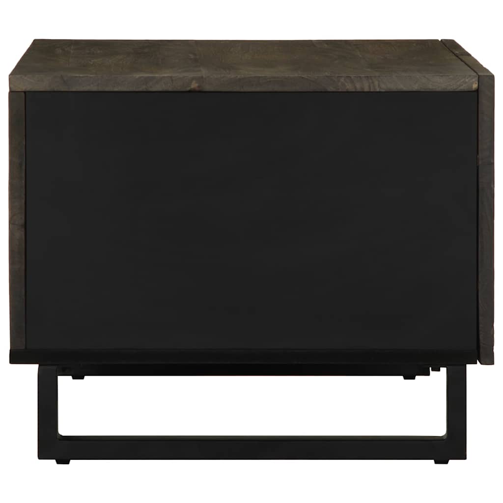 Coffee Table Black 80x50x40 cm Solid Wood Mango