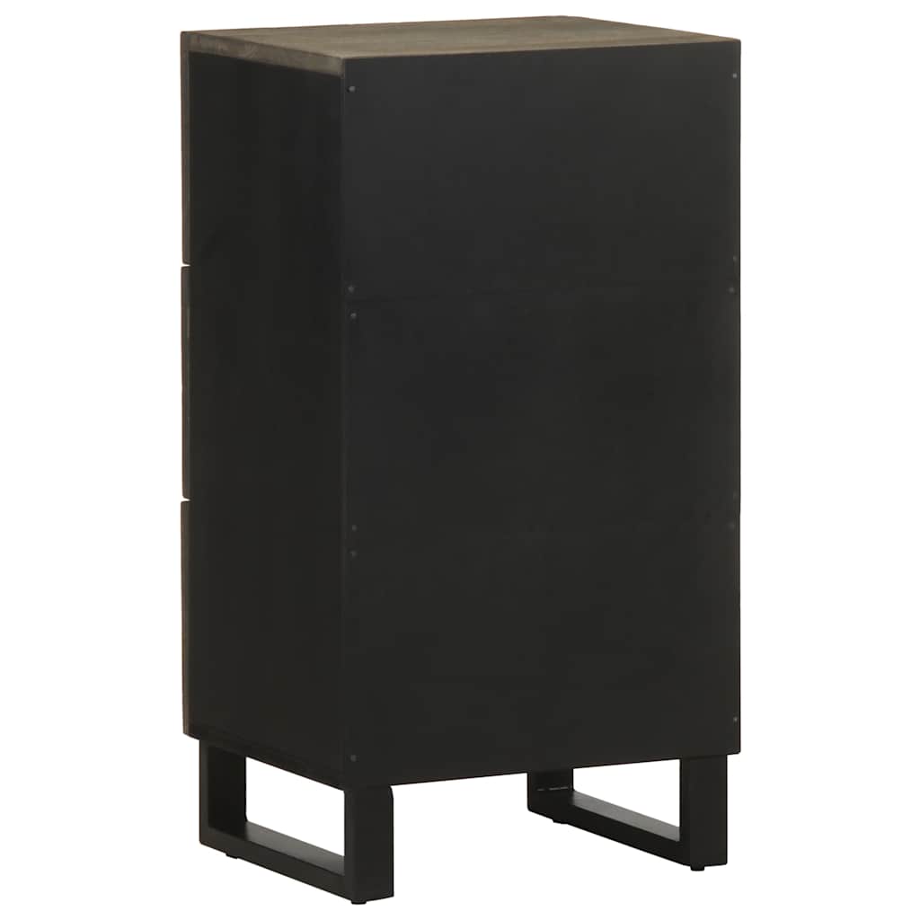 Sideboard Black 40x33x75 cm Solid Wood Mango