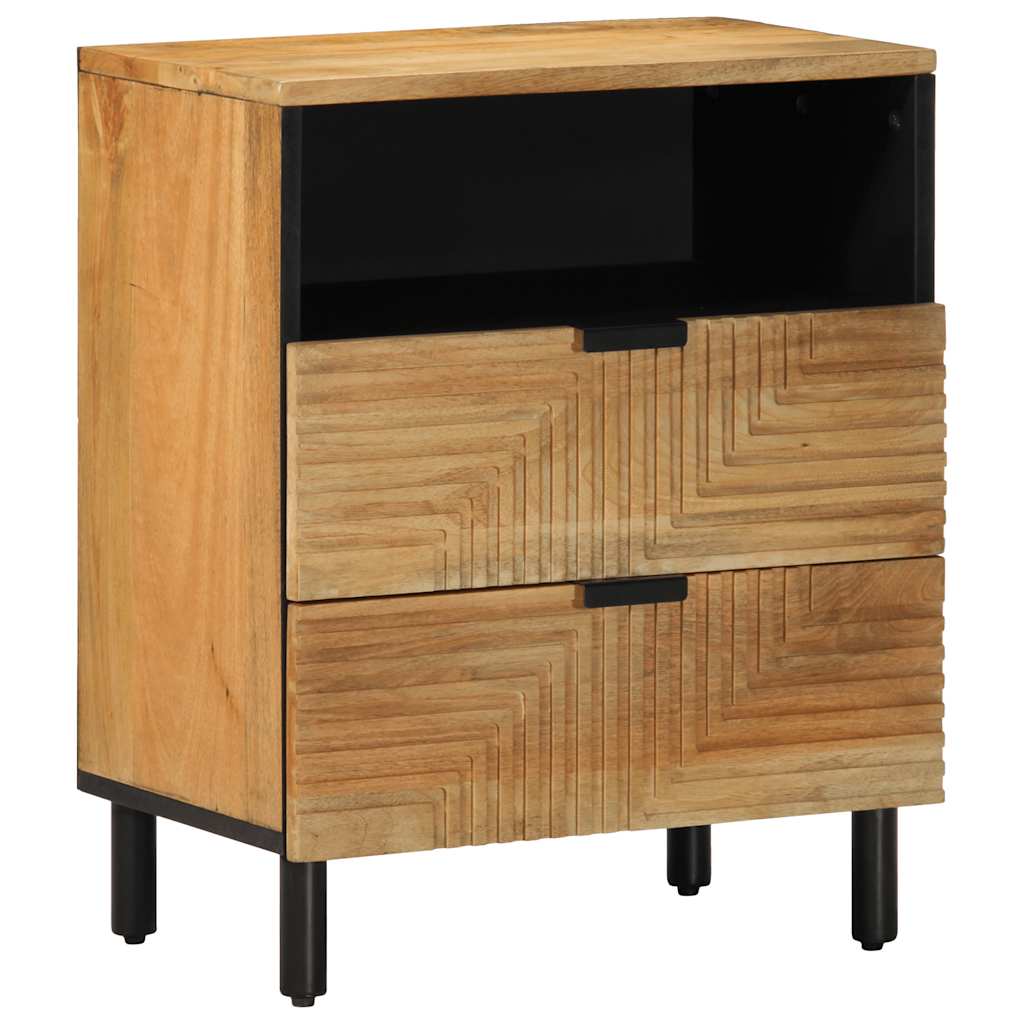 Bedside Cabinet Brown 50x33x60 cm Solid Wood Mango