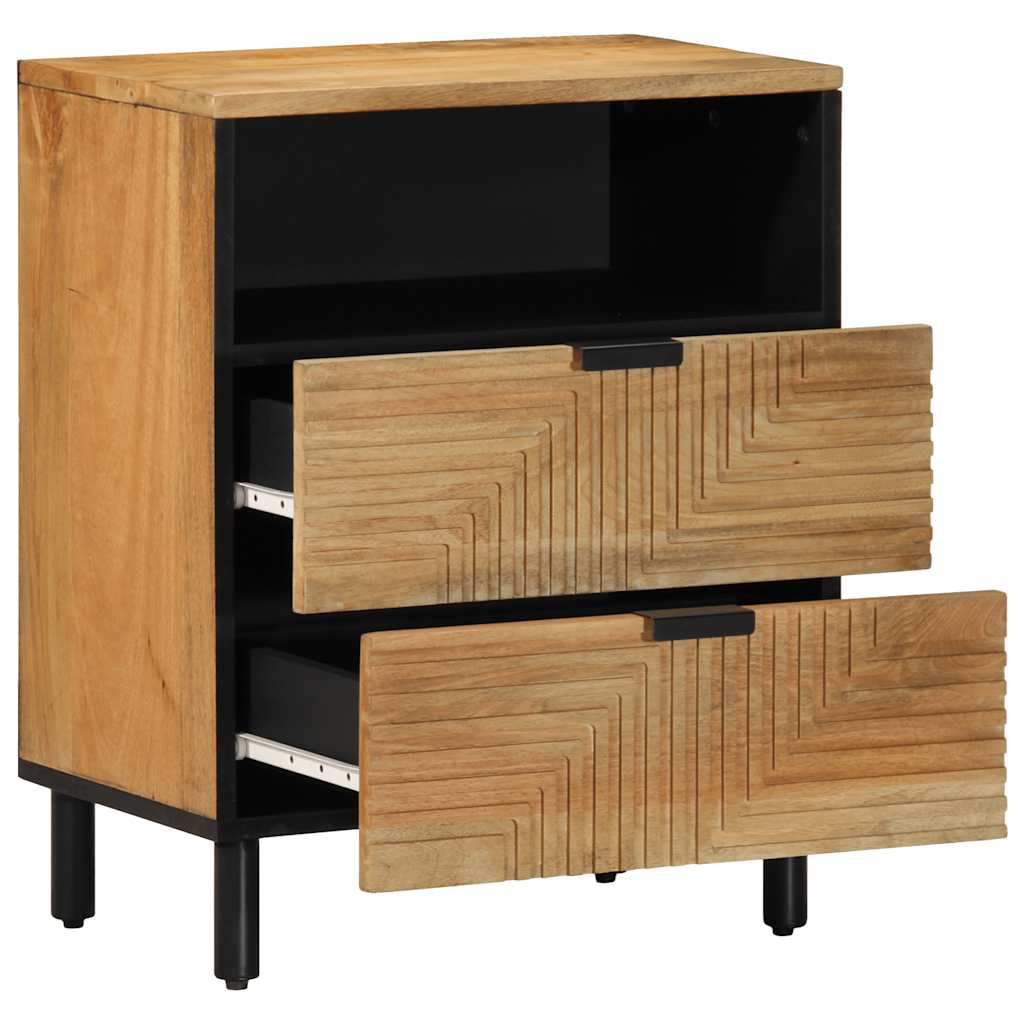 Bedside Cabinet Brown 50x33x60 cm Solid Wood Mango