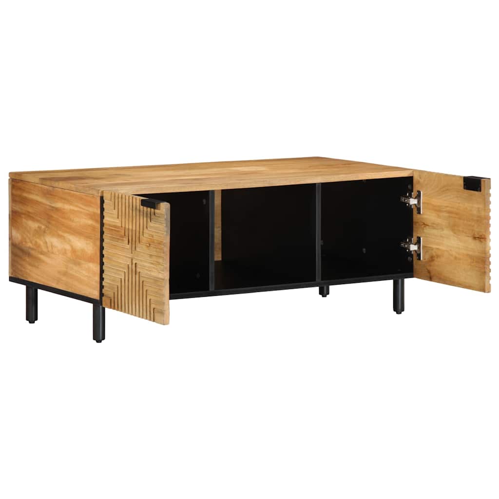 Coffee Table Brown 100x54x40 cm Solid Wood Mango