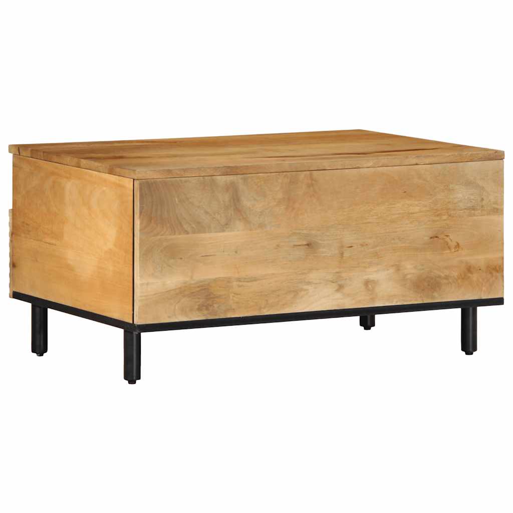 Coffee Table Brown 80x54x40 cm Solid Wood Mango