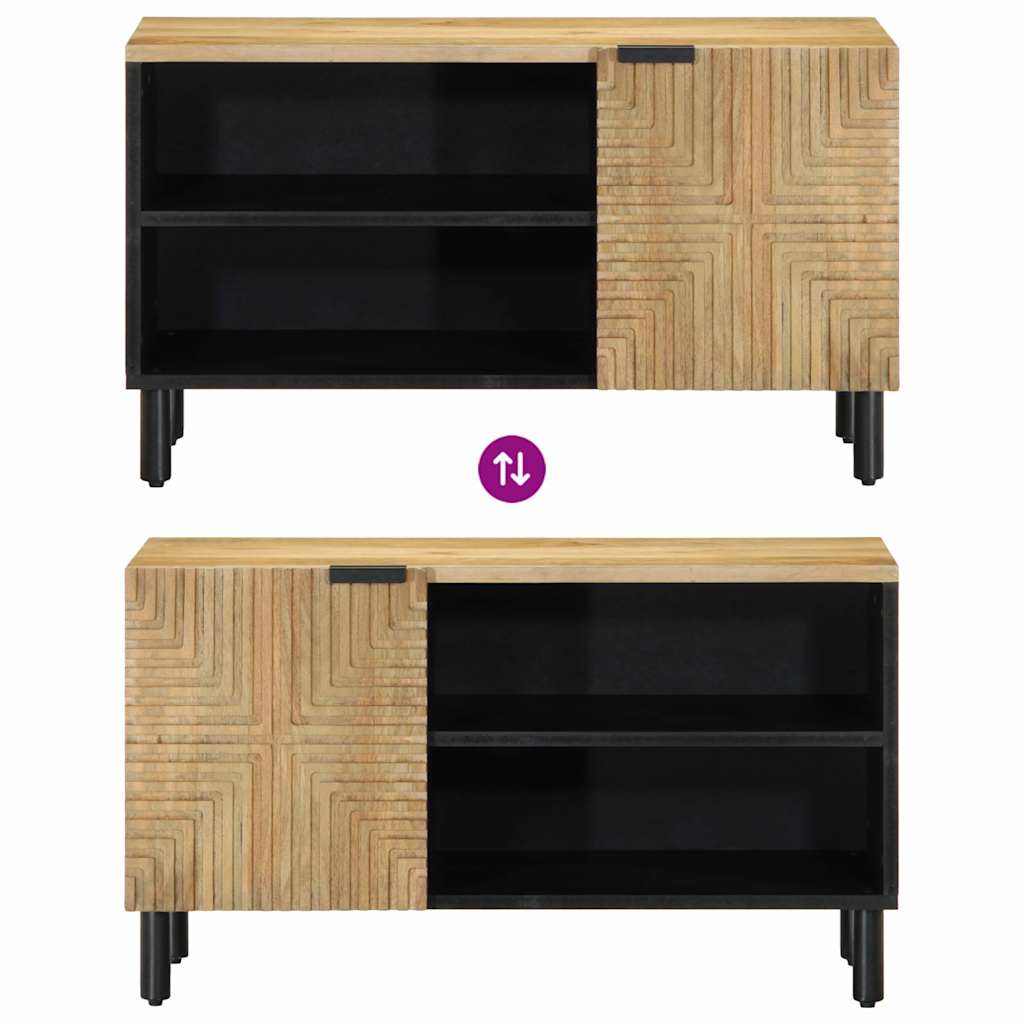 vidaXL TV Cabinet Brown 80x31.5x46 cm Solid Wood Mango