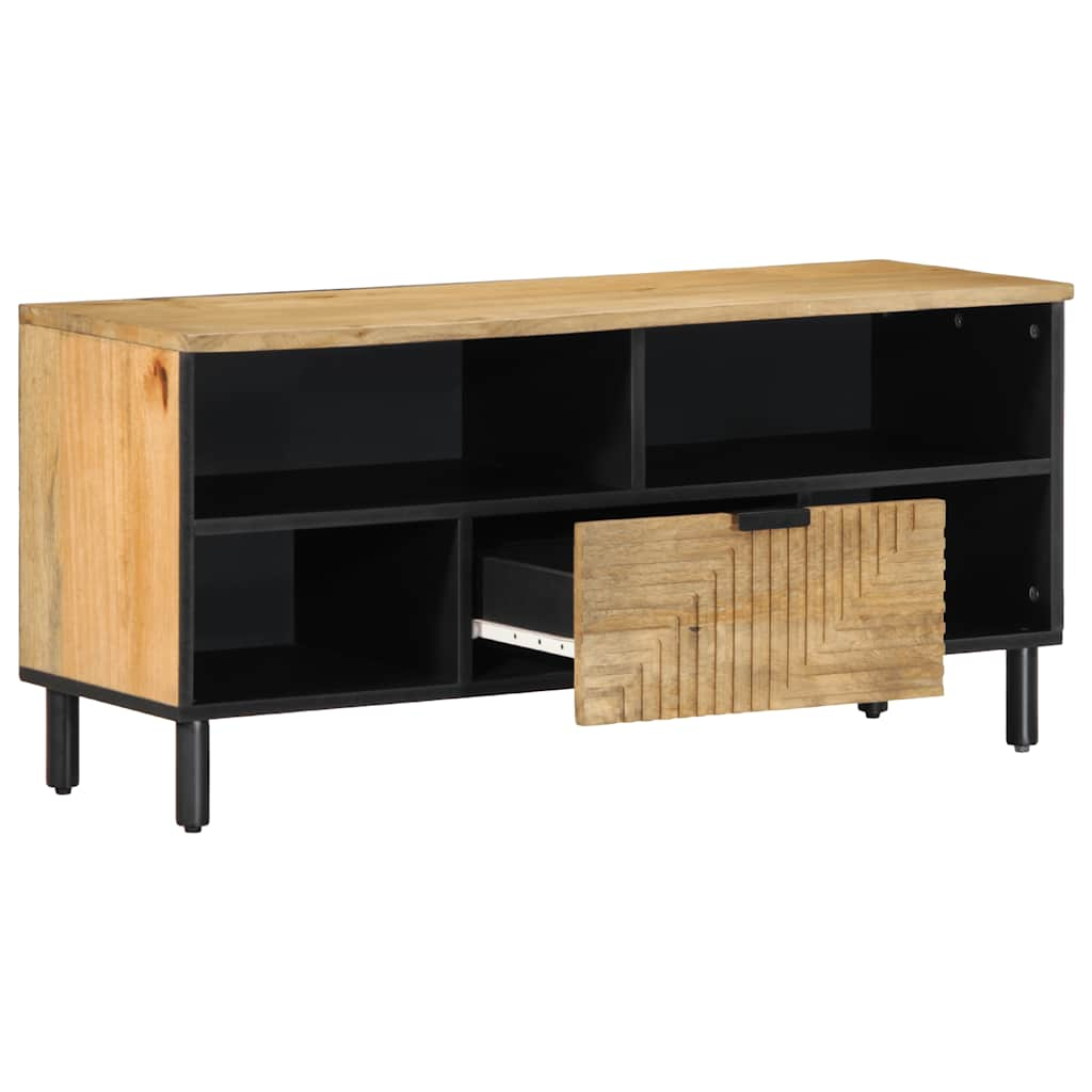 vidaXL TV Cabinet Brown 100x33x46 cm Solid Wood Mango