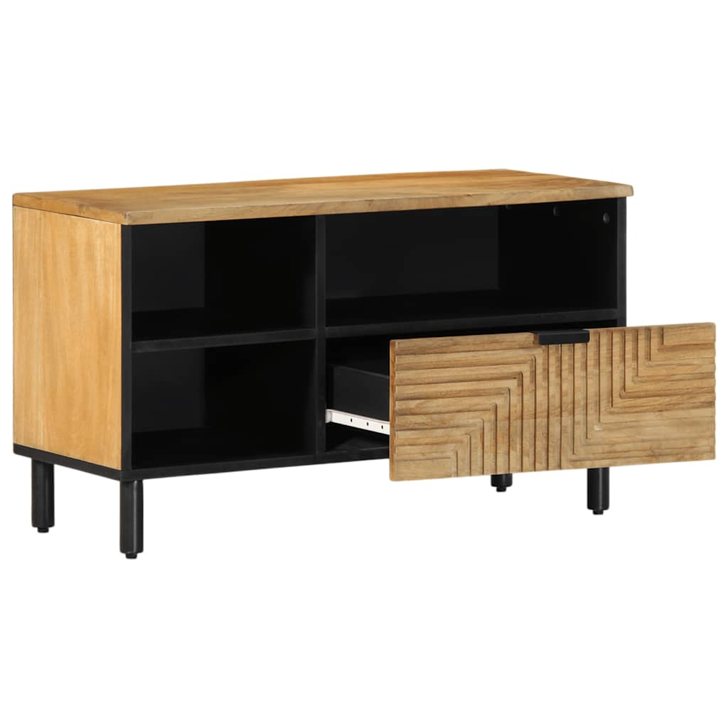 vidaXL TV Cabinet Brown 80x33x46 cm Solid Wood Mango