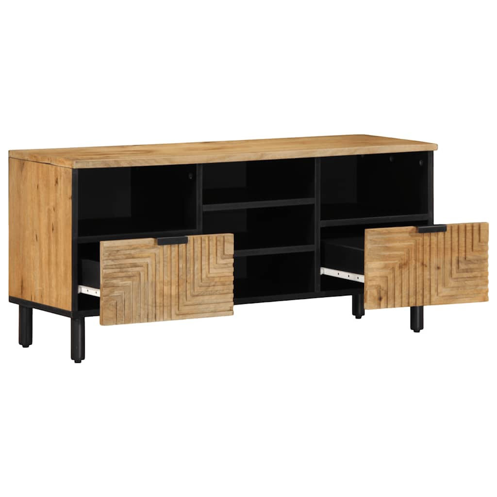 vidaXL TV Cabinet Brown 100x33x46 cm Solid Wood Mango