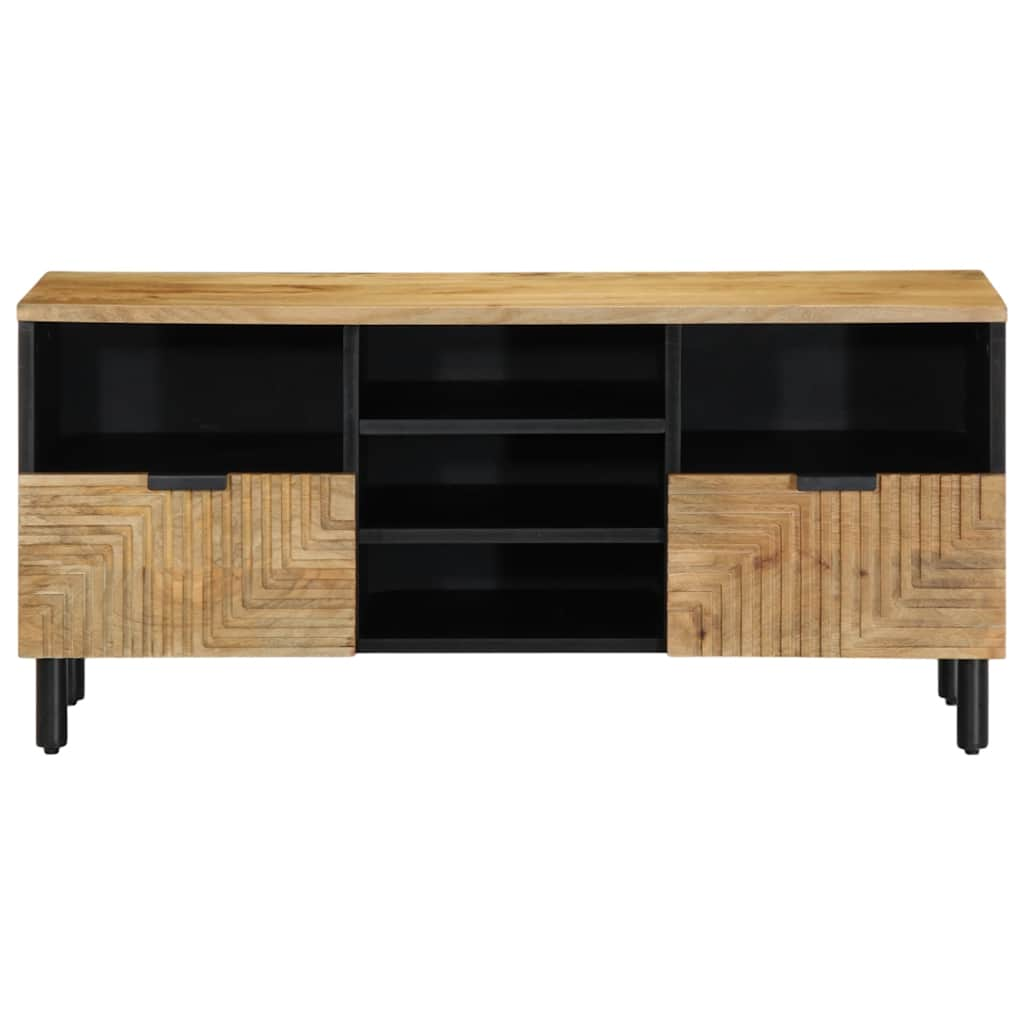 vidaXL TV Cabinet Brown 100x33x46 cm Solid Wood Mango