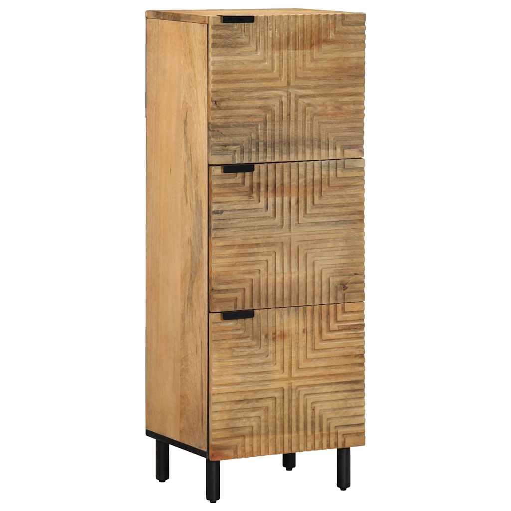 vidaXL Highboard Brown 40x33x110 cm Solid Wood Mango