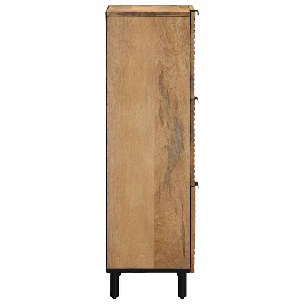 vidaXL Highboard Brown 40x33x110 cm Solid Wood Mango