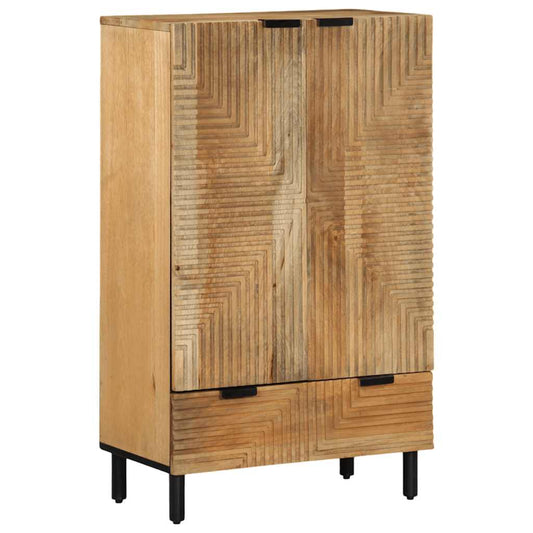 vidaXL Highboard Brown 60x33x100 cm Solid Wood Mango