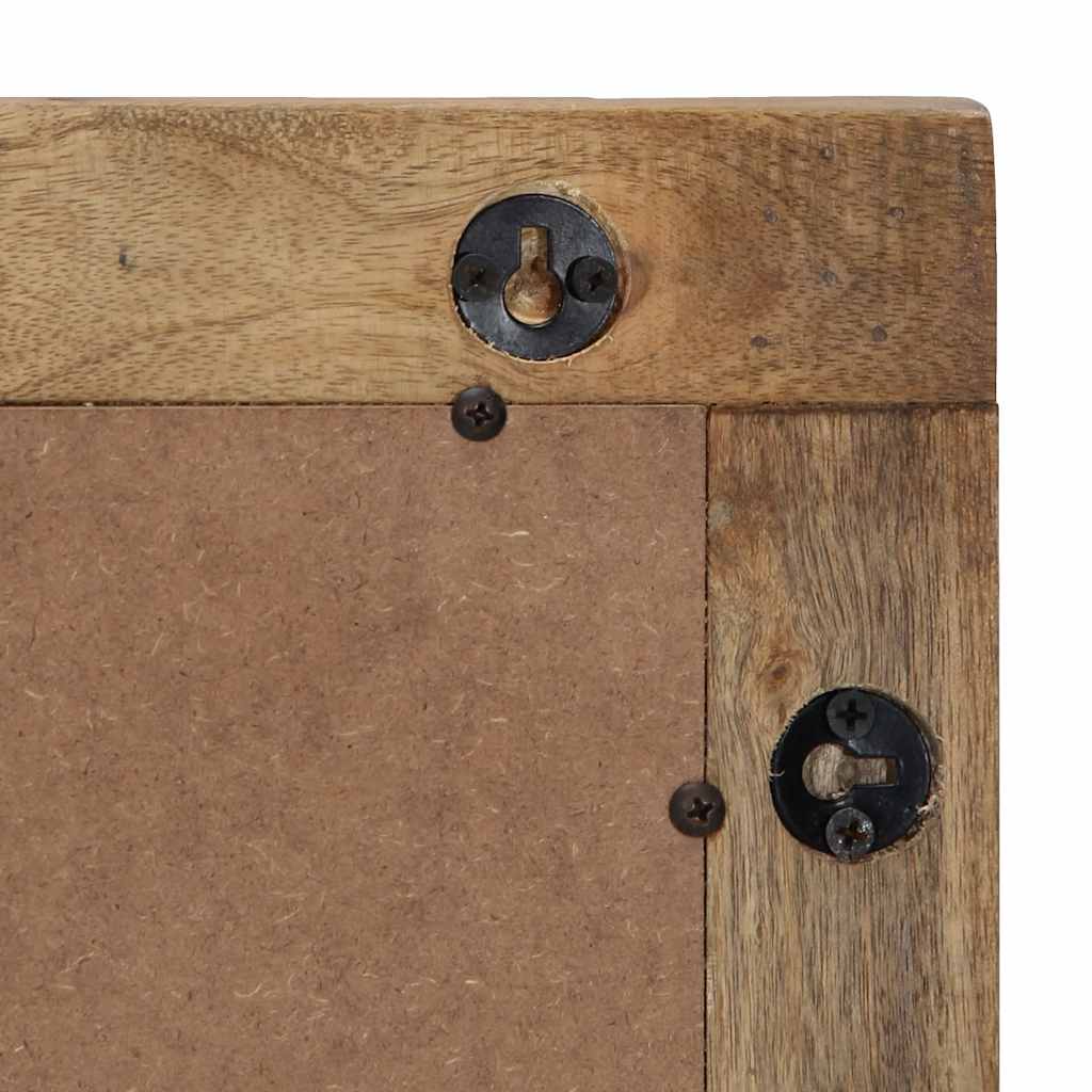 Bathroom Mirror Brown 50x70x3 cm Solid Wood Mango