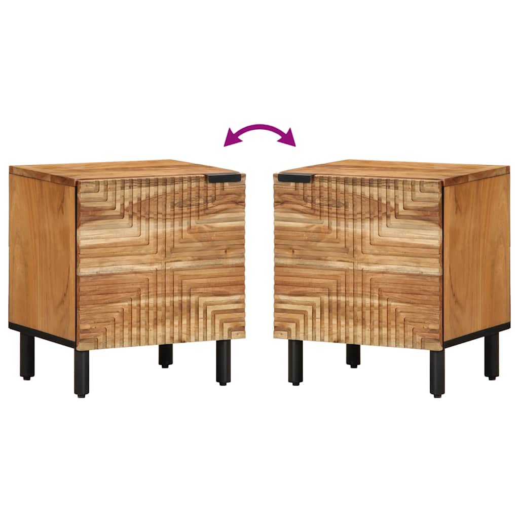 Bedside Cabinet 40x33x46 cm Solid Wood Acacia